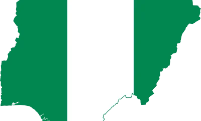 Rights Group, Intersociety, Outlines 21 Measures to End Alleged Anti-Christian Genocide in Nigeria 37 Flag map of Nigeria.svg