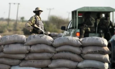 Nigerian army checkpoint in Borno