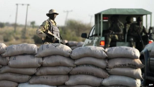 ISWAP Terrorists Hit Borno Military Base; Troops Reportedly Killed 26 Nigerian army checkpoint in Borno