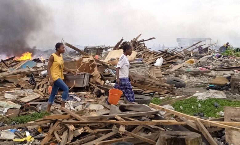 Renewed Tension in Oworonshoki as Lagos Task Force Resumes Demolition 25 Oworonshoki