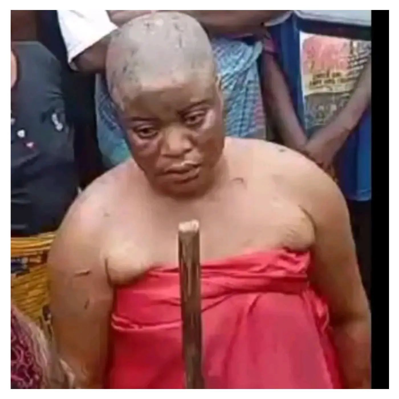 Ex-Monarch's Wife Paraded by Angry Community in Abia Over Alleged Charms Burial 25 charms