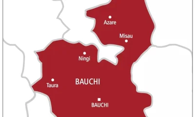 map of bauchi state